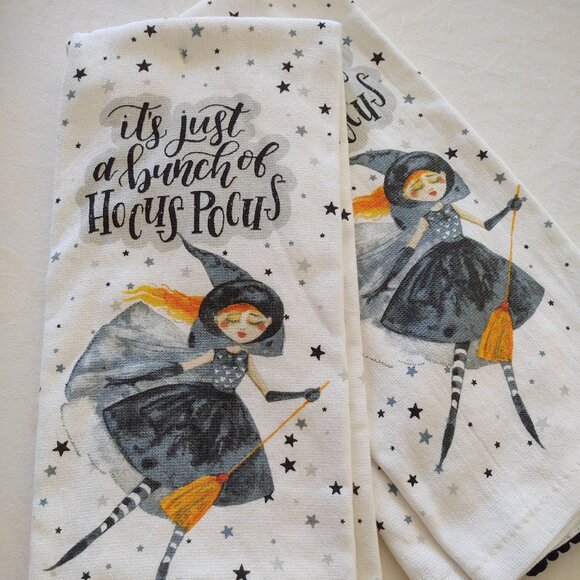"its just a bunch of Hocus Pocus" 🧹Hand-Towels~ SeT of 2 - Picture 2 of 7